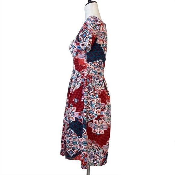 Lularoe Amelia Zip Up Pleated Dress, Size XXS - Picture 8 of 10